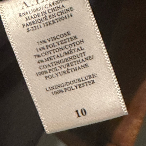 A.L.C. Alden midi vegan leather skirt in cognac - Picture 7 of 7